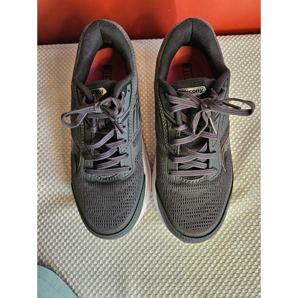 Saucony Echelon 8 Womens Running Shoes Gray Black PWRRUN S10574-55 Size 7.5